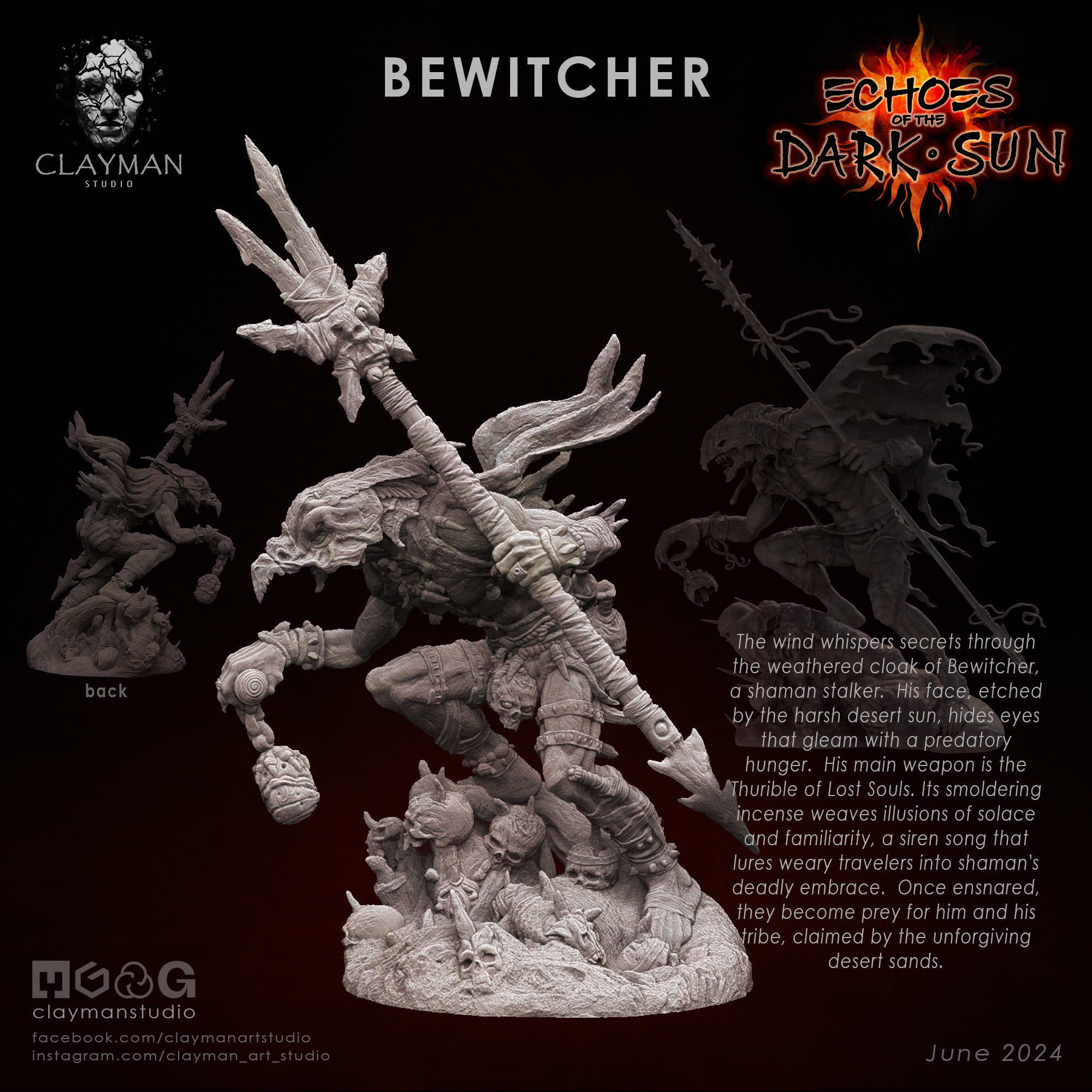 Bewitcher 32mm 75mm 242mm 3D print model_1