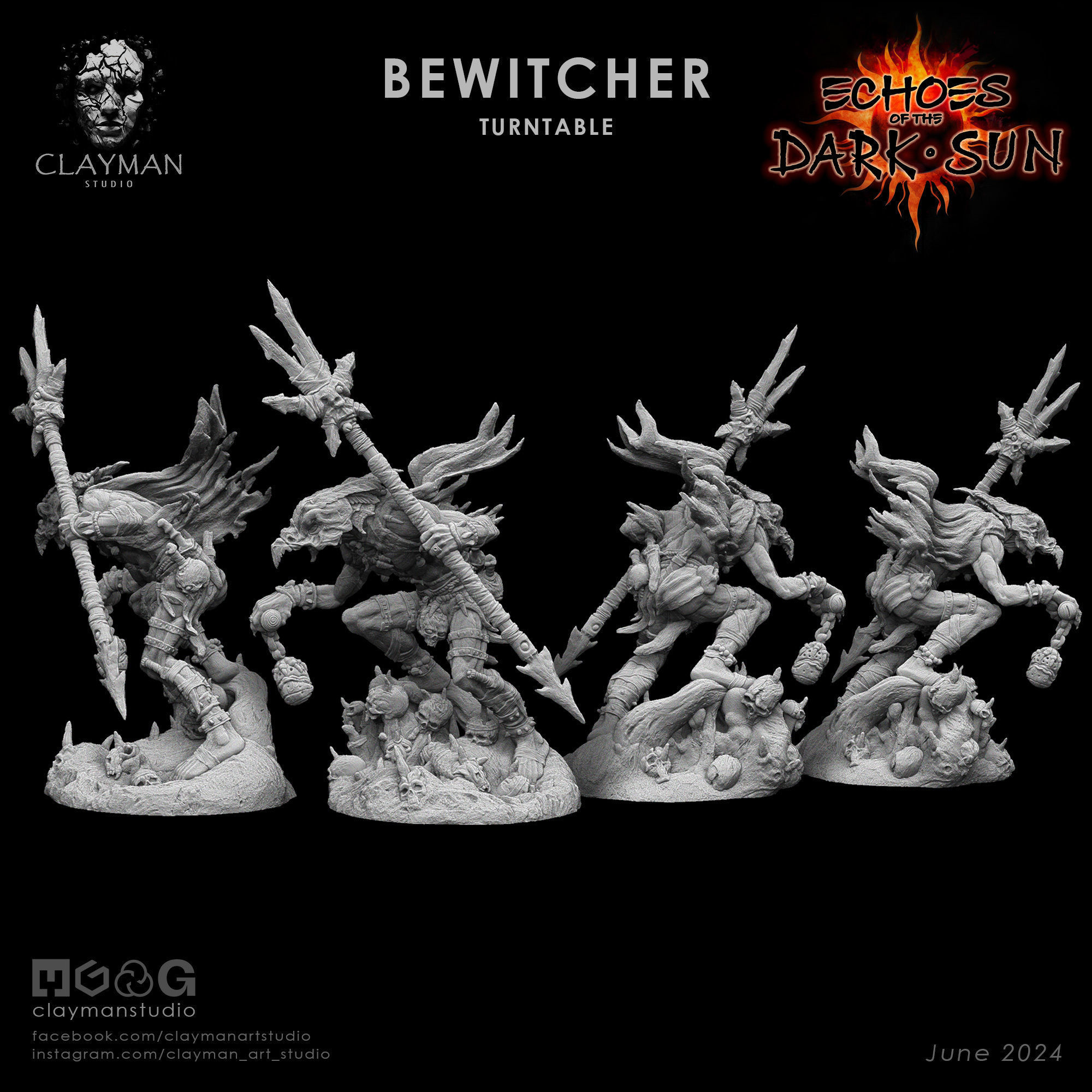 Bewitcher 32mm 75mm 242mm 3D print model_2