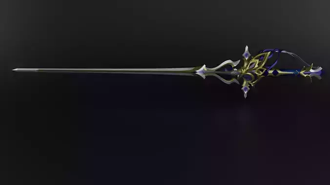 Genshin impact Absolution Clorinde Sword 3d print model 3D print model