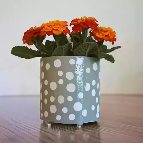 ELEGANT CYLINDRICAL PLANTER 3D print model