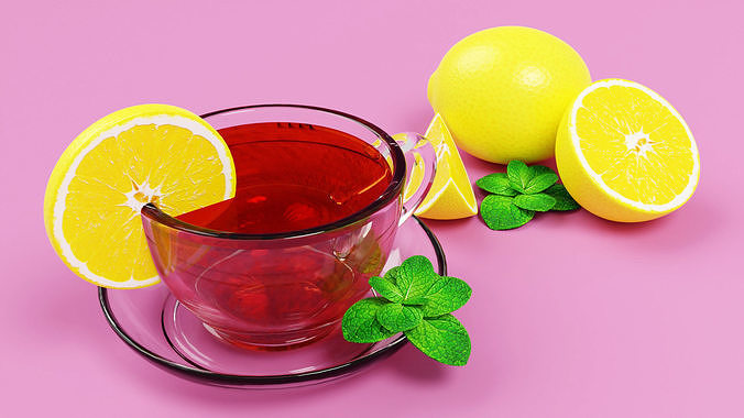 Lemon Tea 001 3D model 6