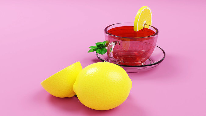 Lemon Tea 001 3D model 3