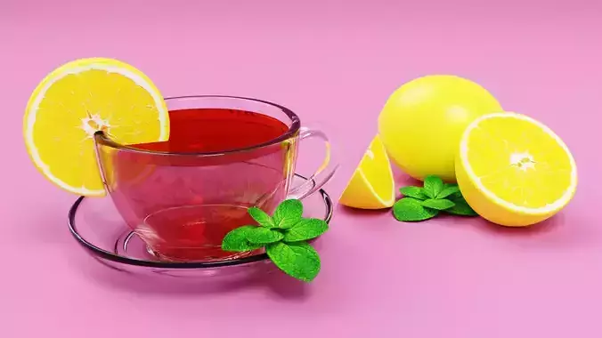 Lemon Tea 001 3D model