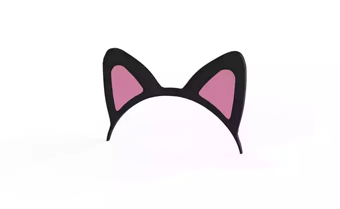 Prop62 Cat Headband Low-poly 3D model