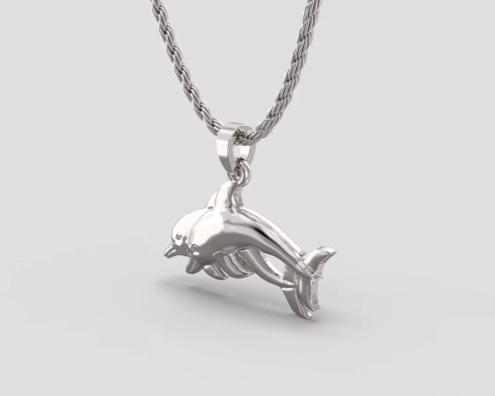 P 030 Dolphin Pendant 3D print model