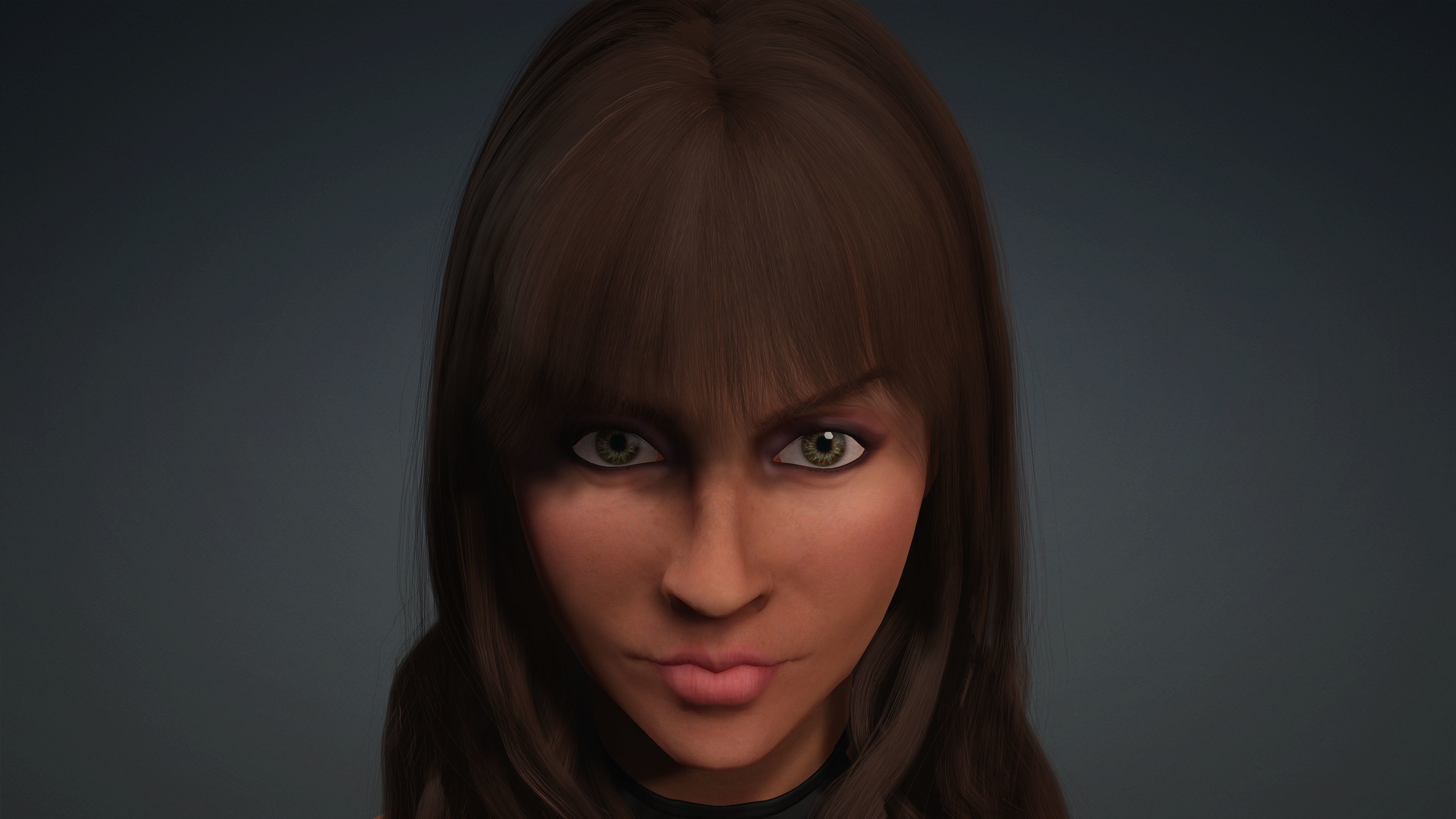 Sexy Character - Fully Rigged 3D model Low-poly 3D model_2