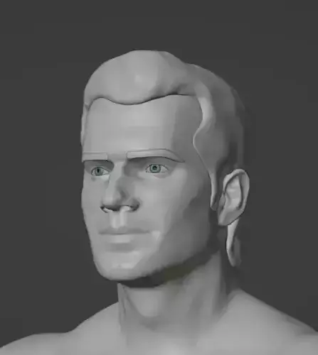 henry cavil sculpt 3D print model