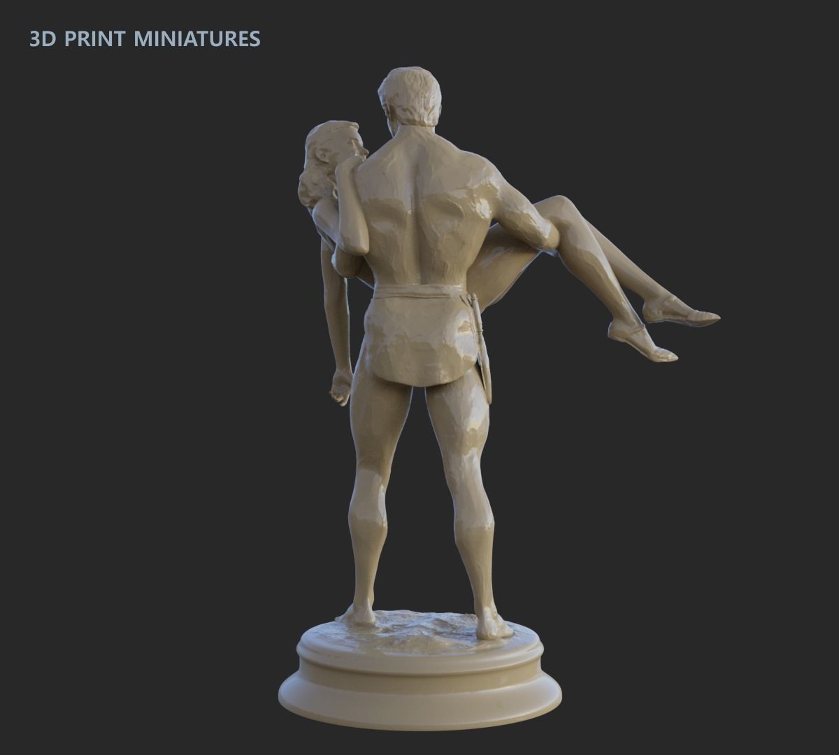 Tarzan and Jane 3D print model_4