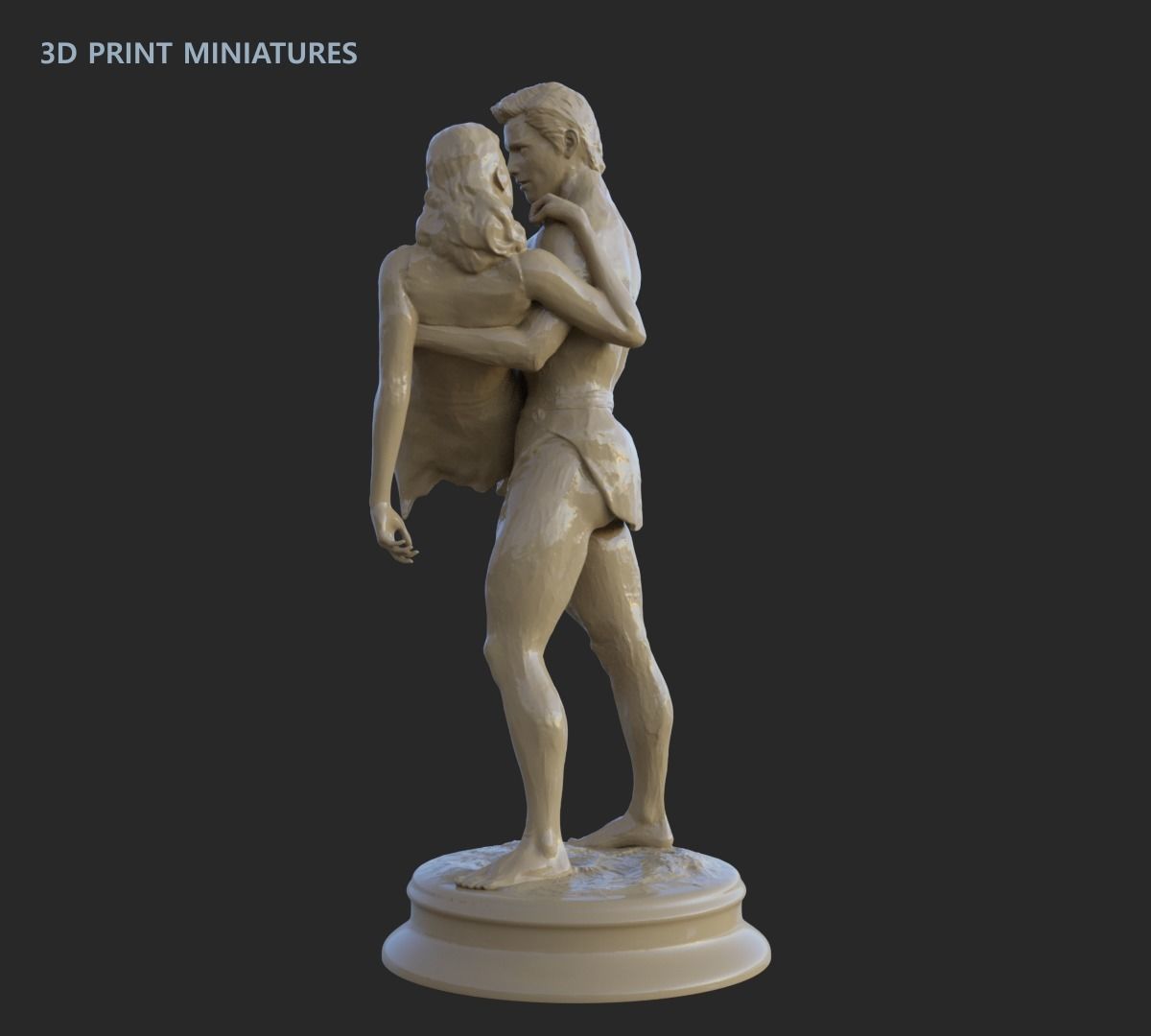 Tarzan and Jane 3D print model_5