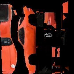 PSX Style Low-Poly Sports Car 3D model_1