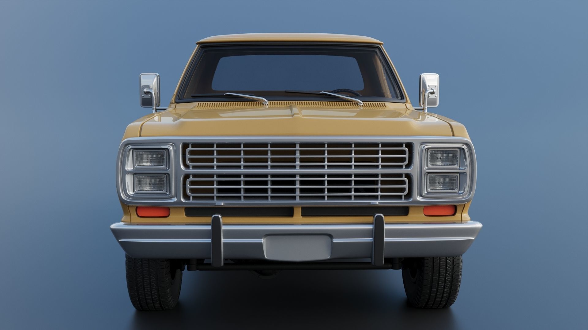 Dodge Power Wagon W150 1979 3D print model_11