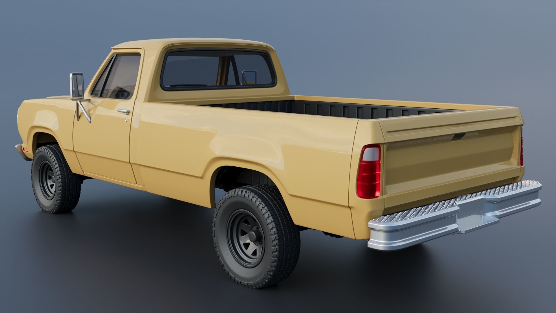 Dodge Power Wagon W150 1979 3D print model_3