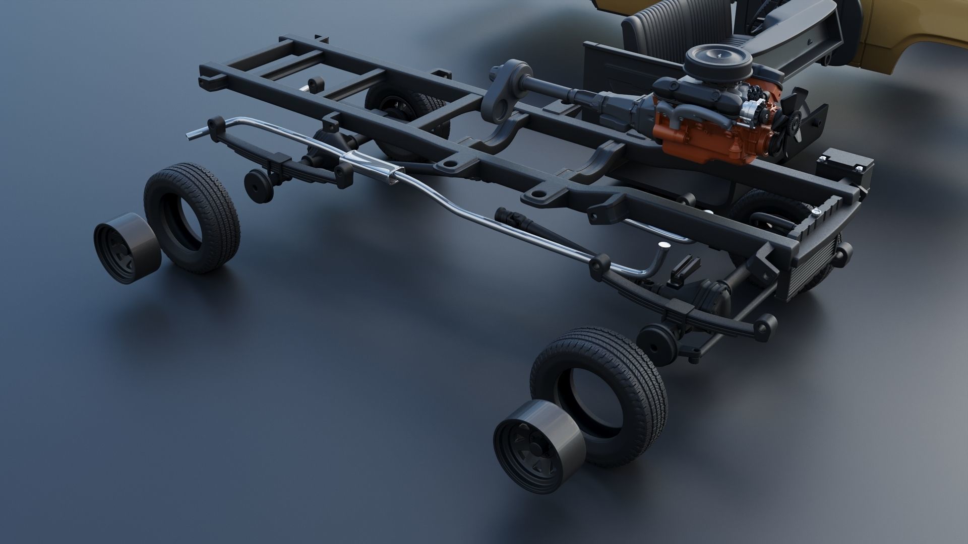 Dodge Power Wagon W150 1979 3D print model_28