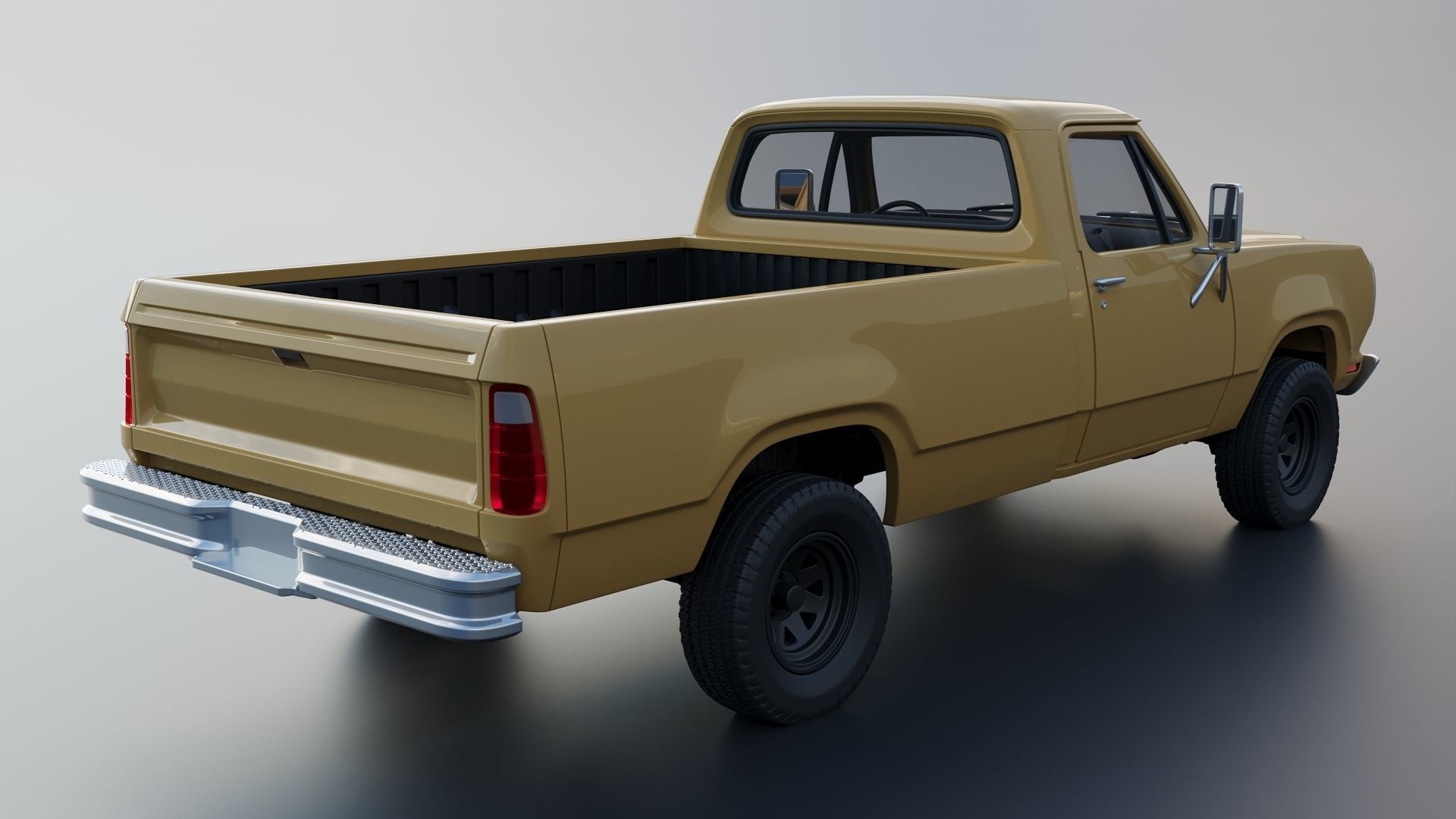 Dodge Power Wagon W150 1979 3D print model_5