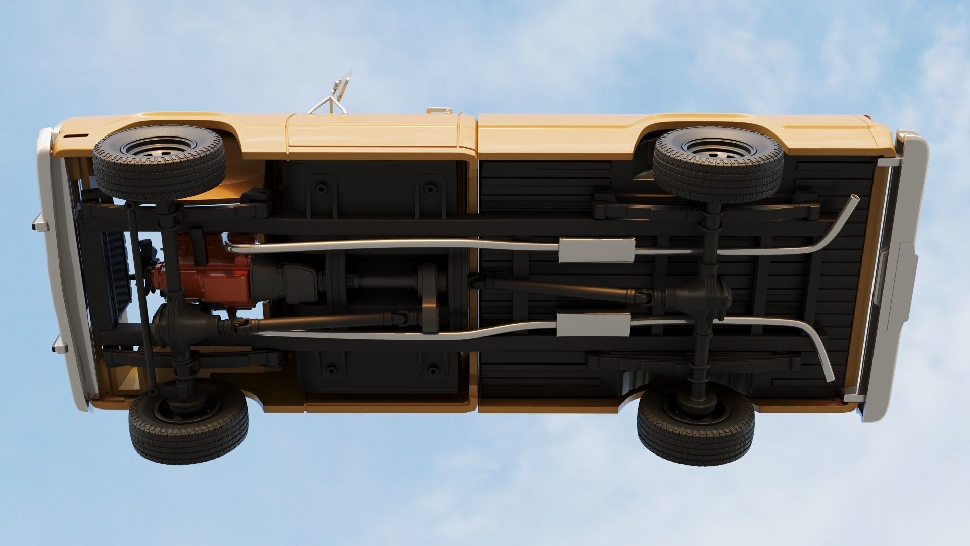 Dodge Power Wagon W150 1979 3D print model_15