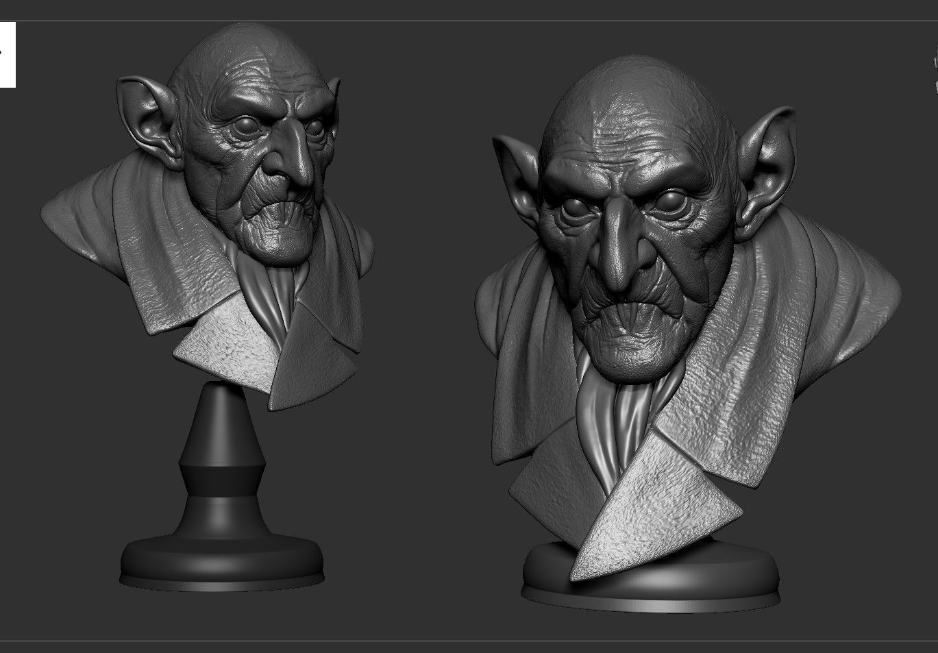 NOSFERATU BUST 3D print model_10