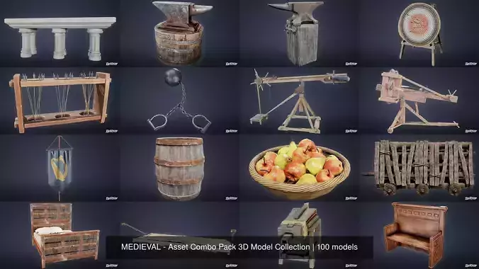 MEDIEVAL - Asset Combo Pack 3D Model Collection 