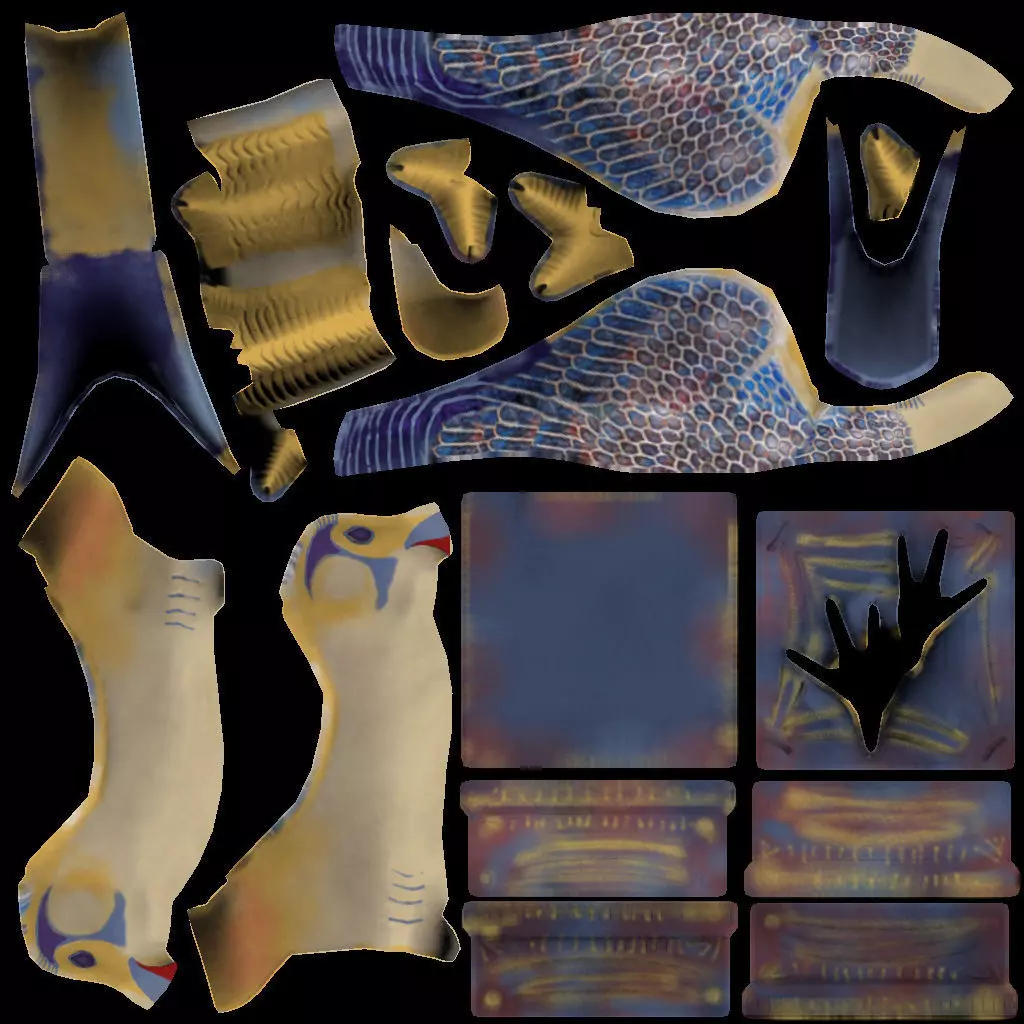 Statue Free low-poly 3D model_0