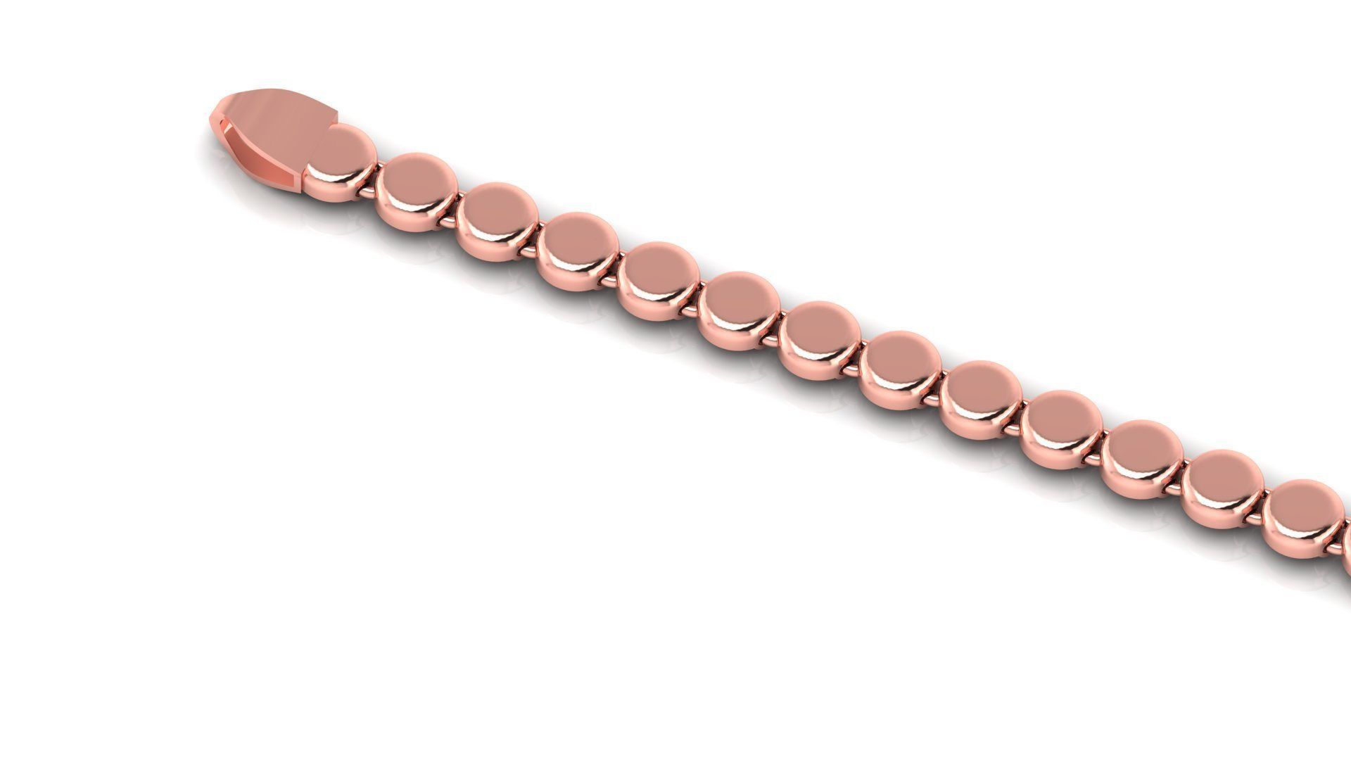 ladies 3d chain or necklace or bracelet 3d model direct casting 3D print model_5