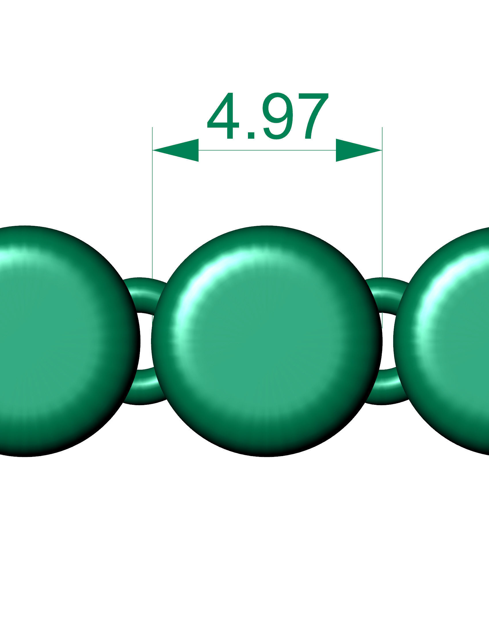 ladies 3d chain or necklace or bracelet 3d model direct casting 3D print model_1