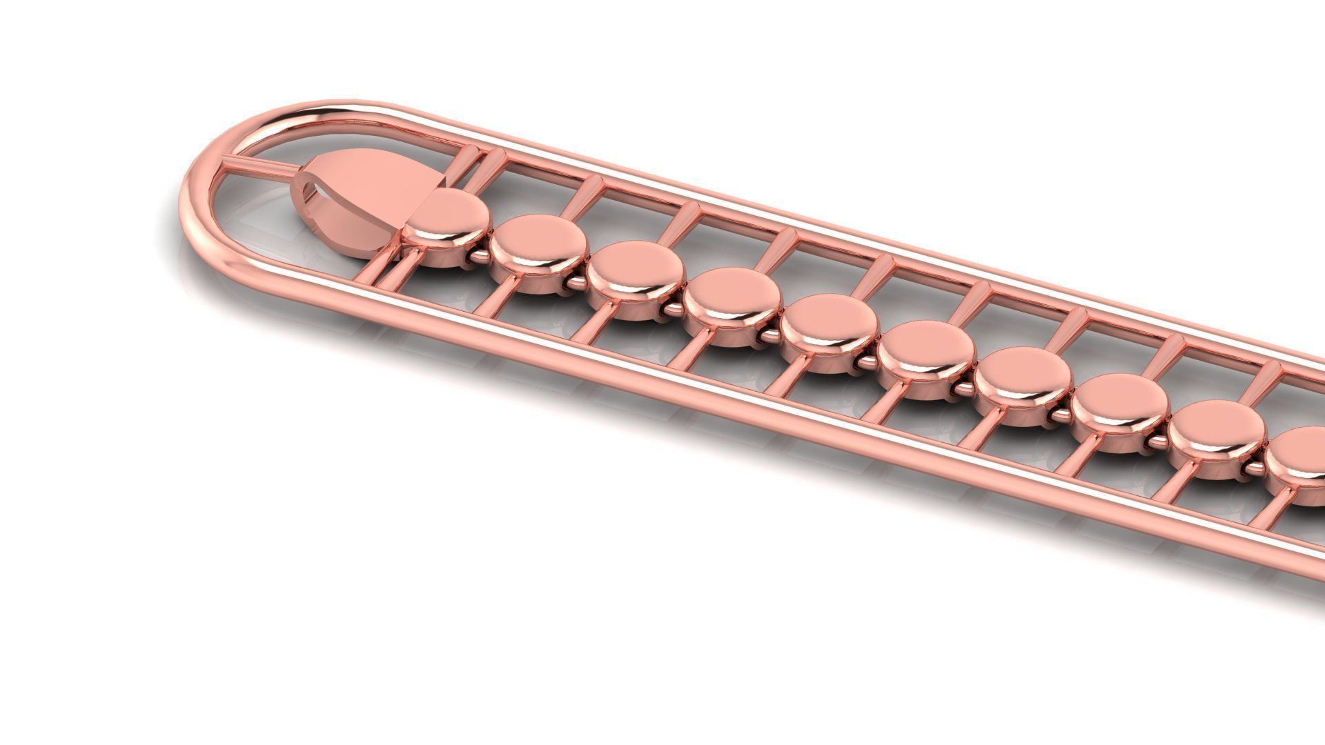 ladies 3d chain or necklace or bracelet 3d model direct casting 3D print model_3