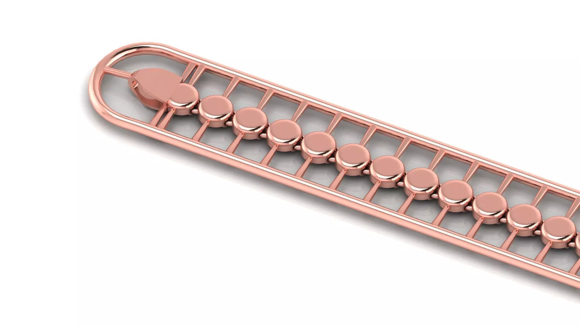 ladies 3d chain or necklace or bracelet 3d model direct casting 3D print model_0