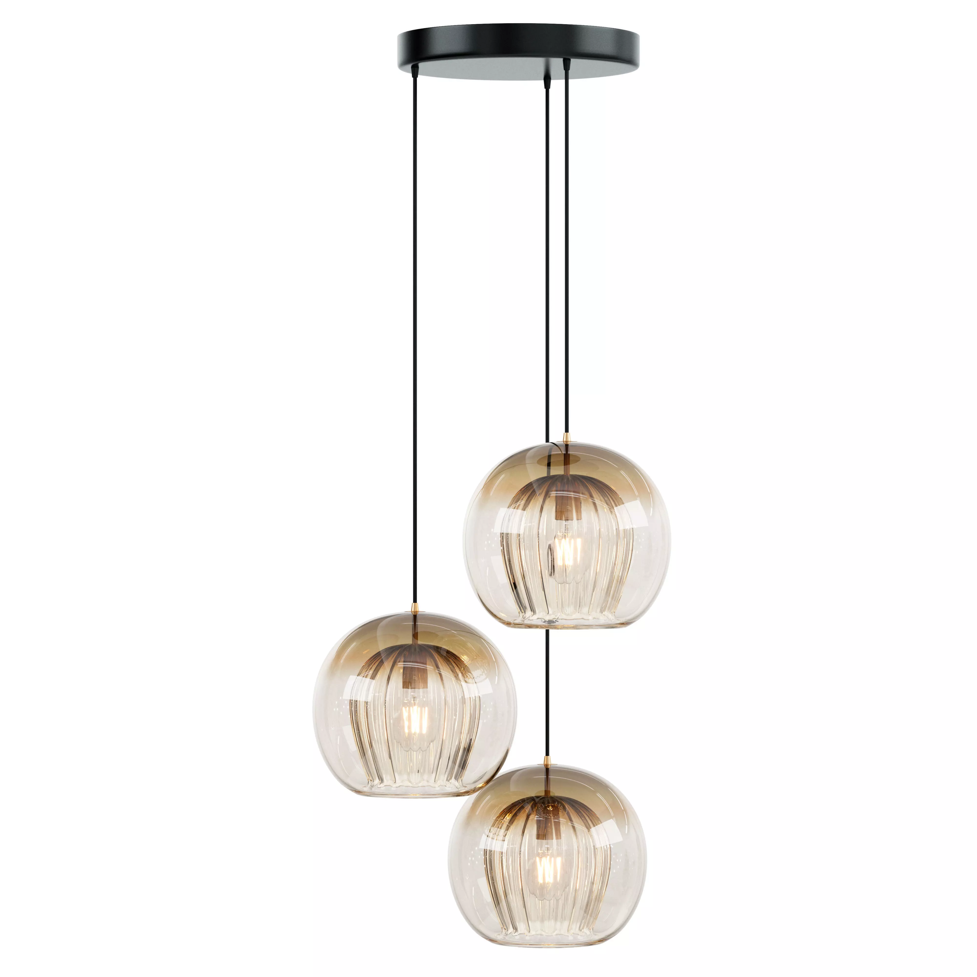 Glass Hanging Pendant Lamp 3D model