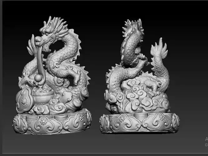 Asian Dragon  3d Model 