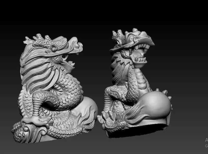 asian dragon 3d free Free 3D print model