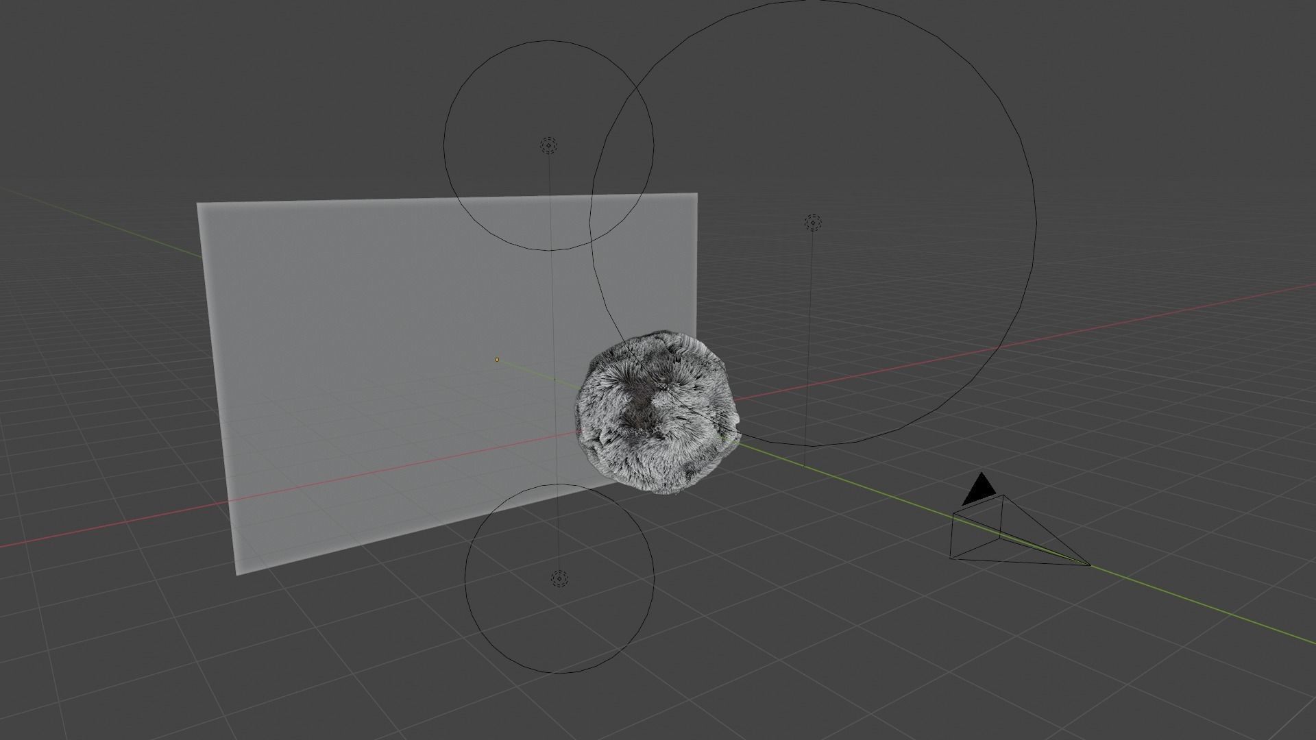 Fuzzy Violet Sphere - Realistic Particle Hair Simulation 3D model_7