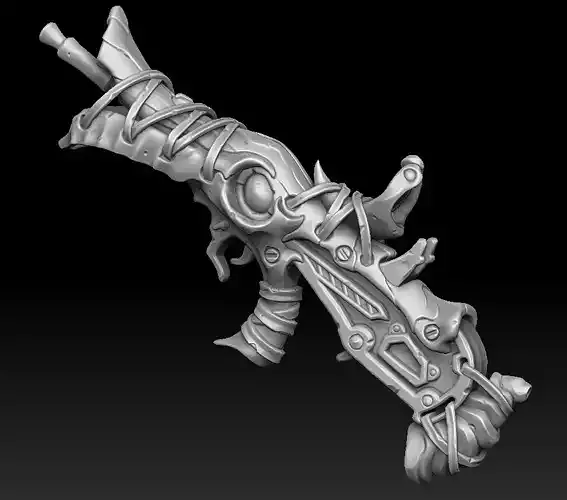 Desert assault rifle 3d print