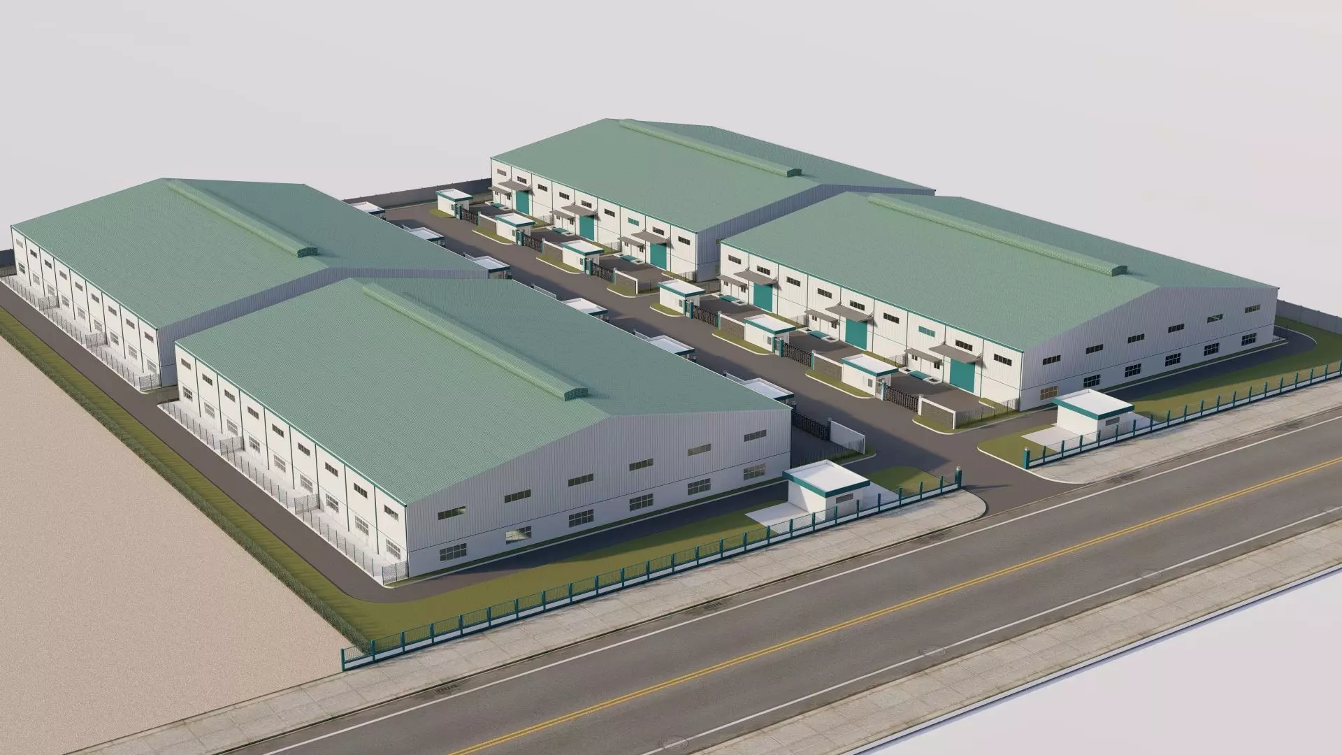 Warehouse-Warehouse Building 3D model_0