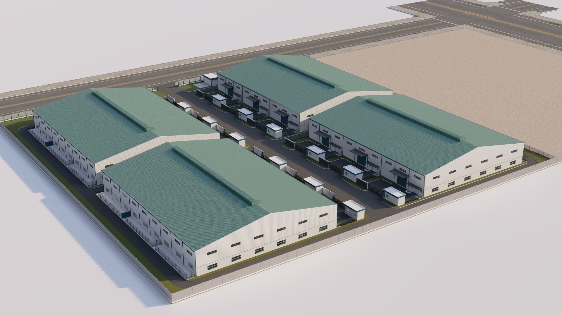 Warehouse-Warehouse Building 3D model_2