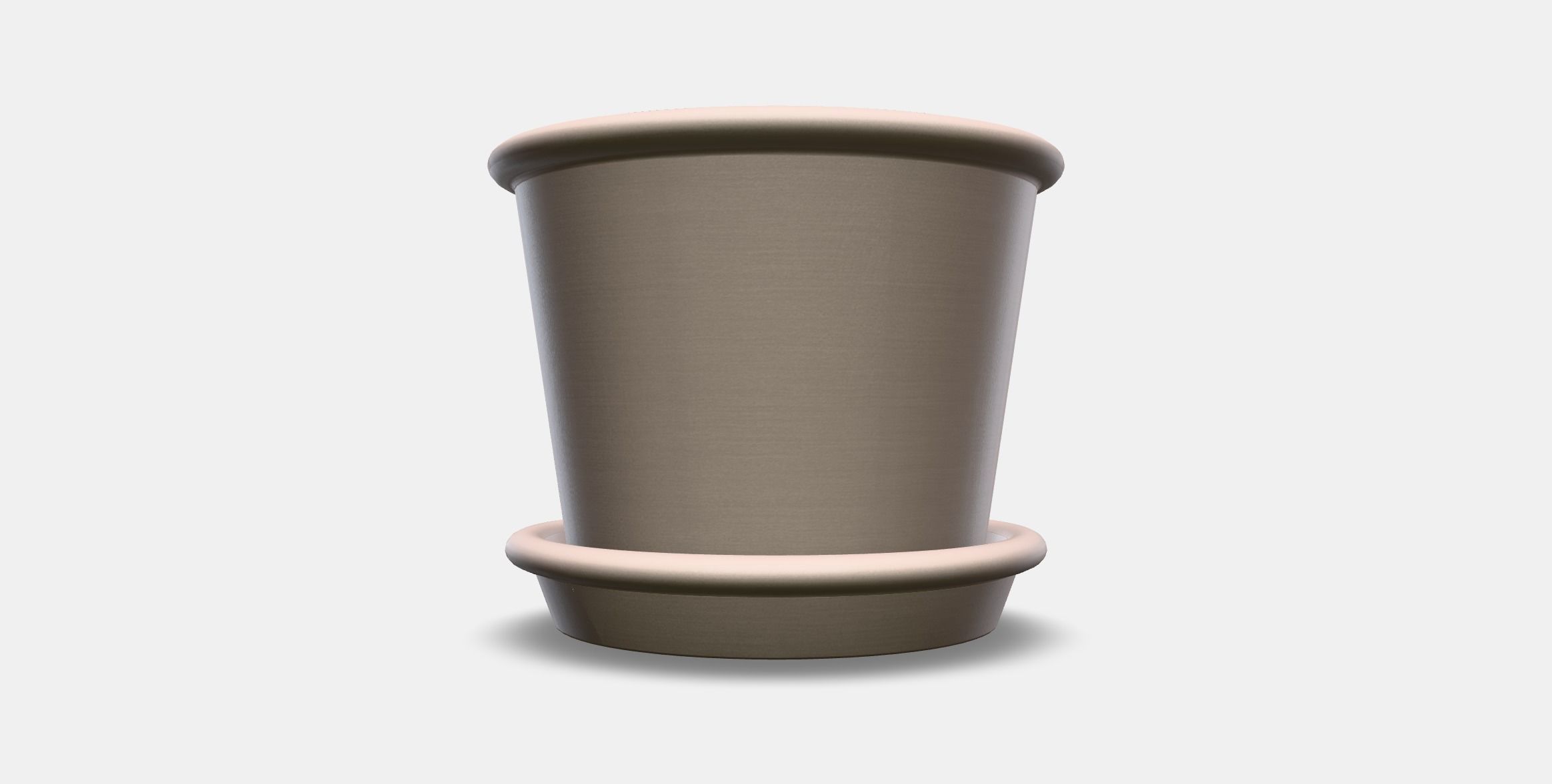 MUSKOTBLOMMA Plant pot with saucer 1 Low-poly 3D model_10
