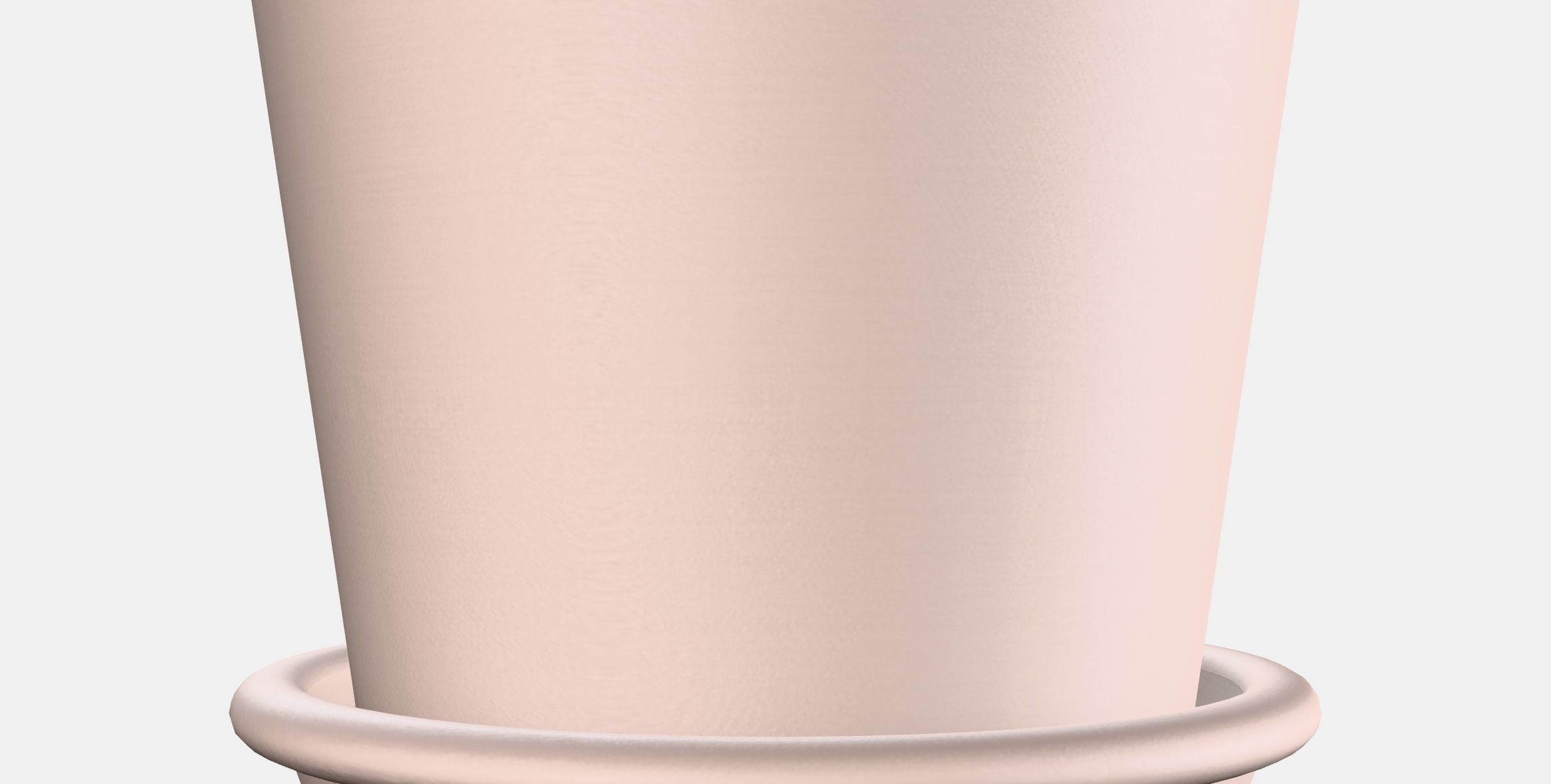 MUSKOTBLOMMA Plant pot with saucer 1 Low-poly 3D model_2