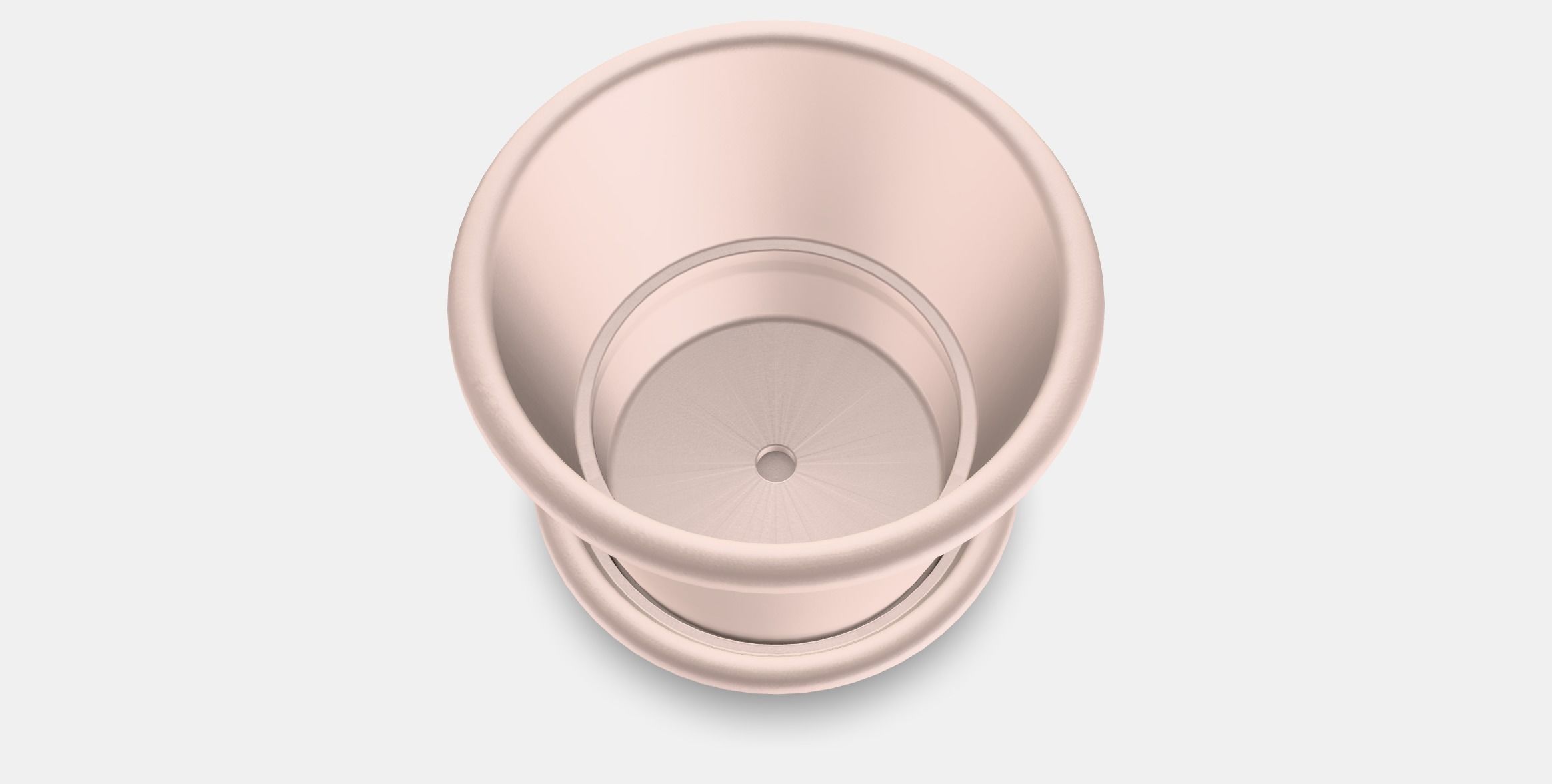 MUSKOTBLOMMA Plant pot with saucer 1 Low-poly 3D model_7