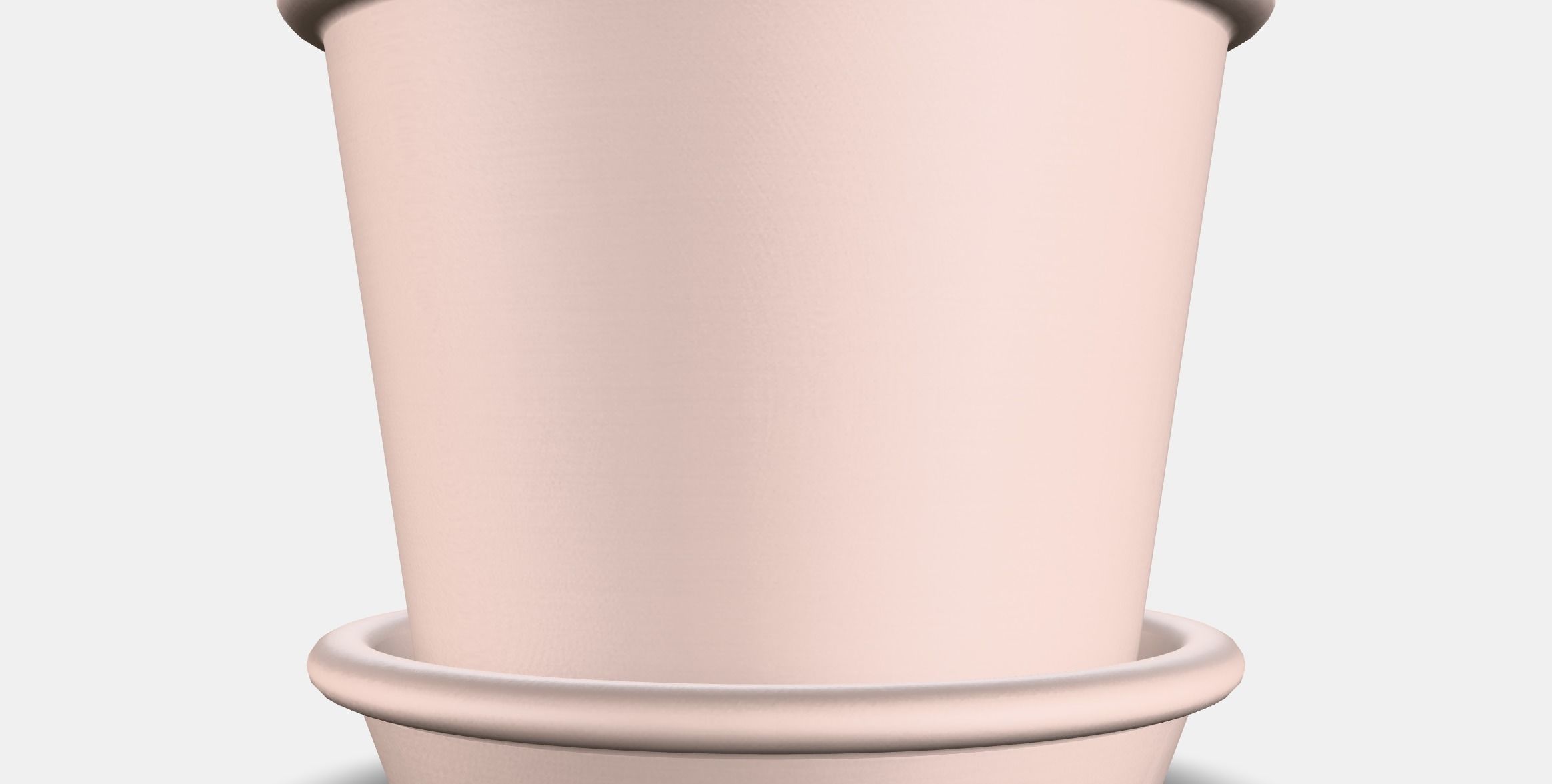 MUSKOTBLOMMA Plant pot with saucer 1 Low-poly 3D model_15