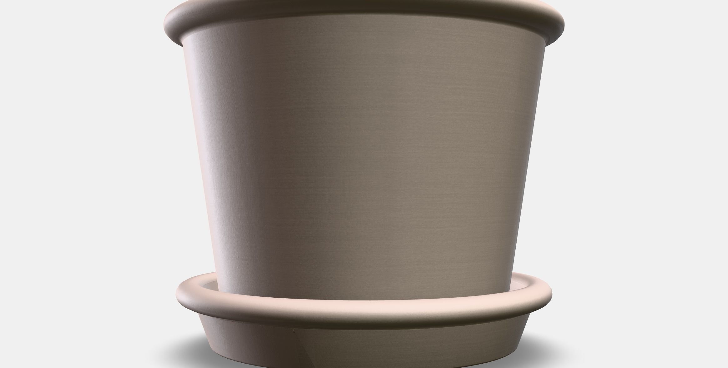 MUSKOTBLOMMA Plant pot with saucer 1 Low-poly 3D model_9