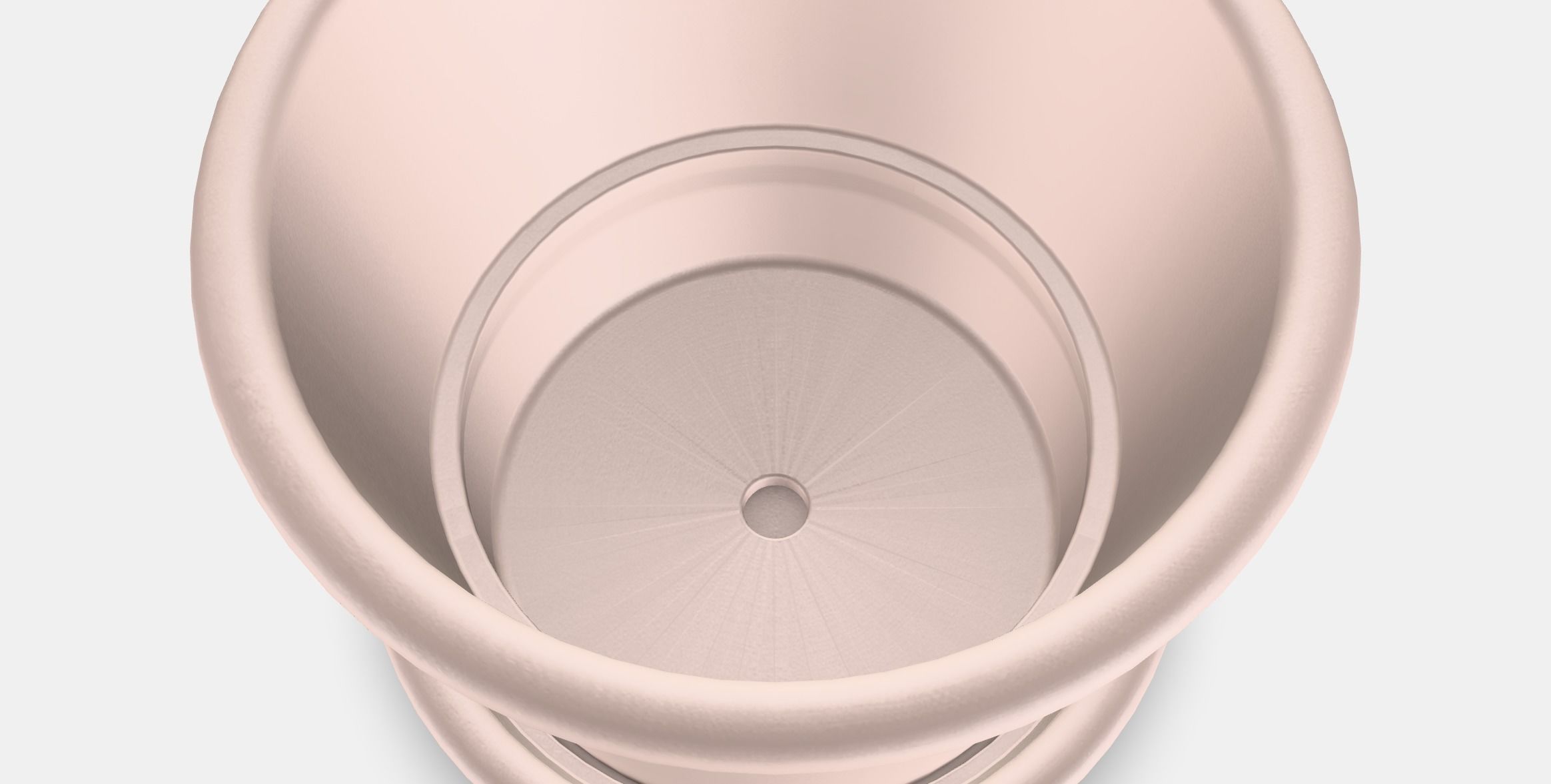 MUSKOTBLOMMA Plant pot with saucer 1 Low-poly 3D model_3