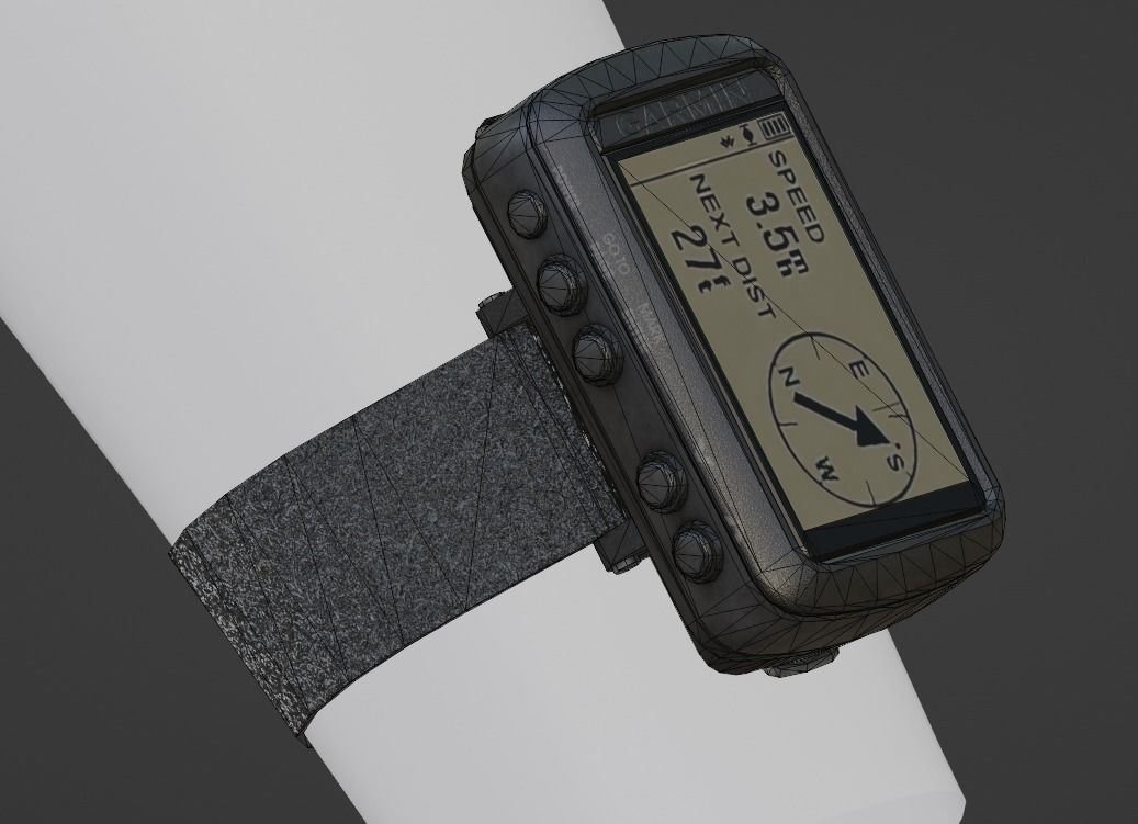 Garmin Foretrex 601 Low-poly 3D model_1