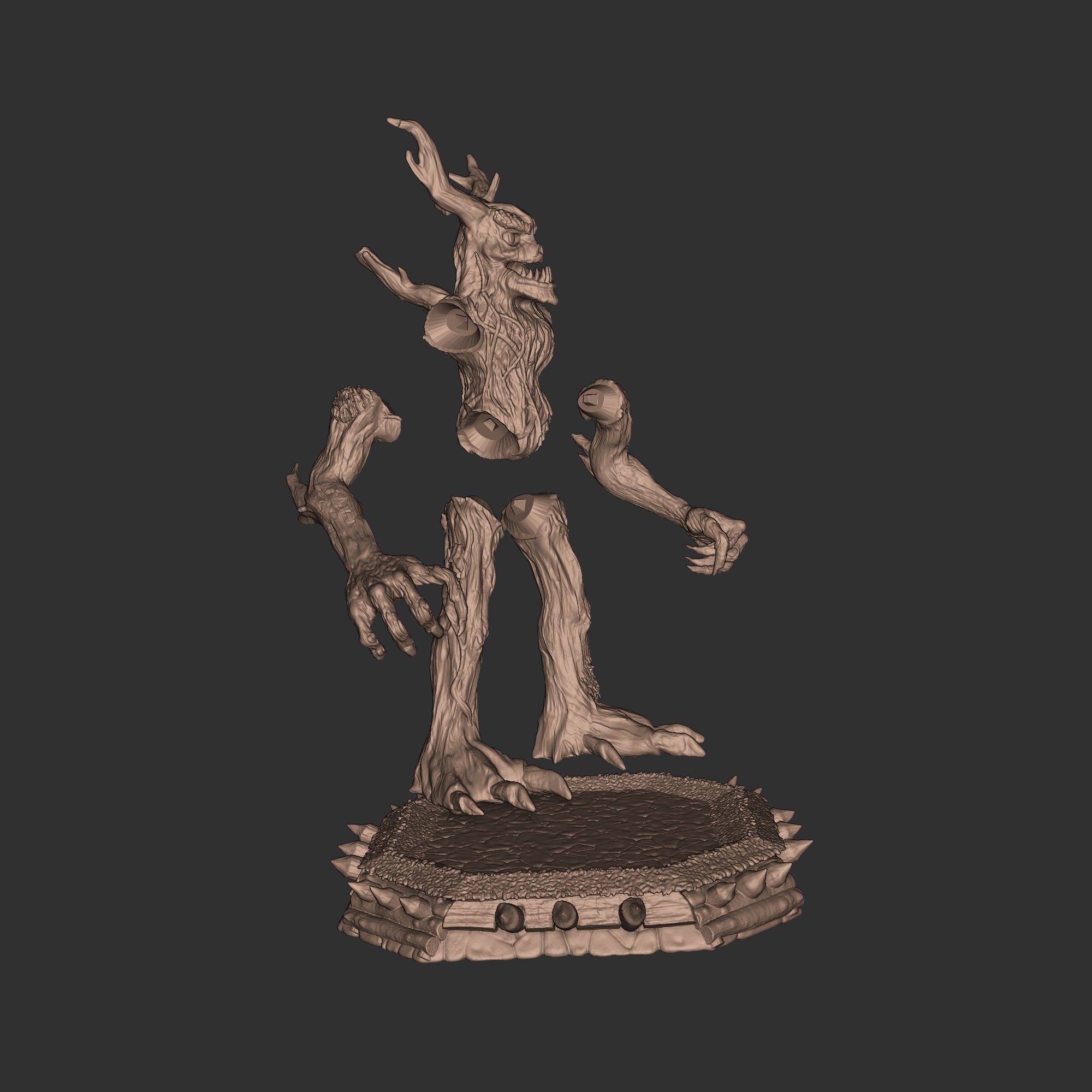 Heroes 3 Dendroid Soldier of Rampart  3D print model_4