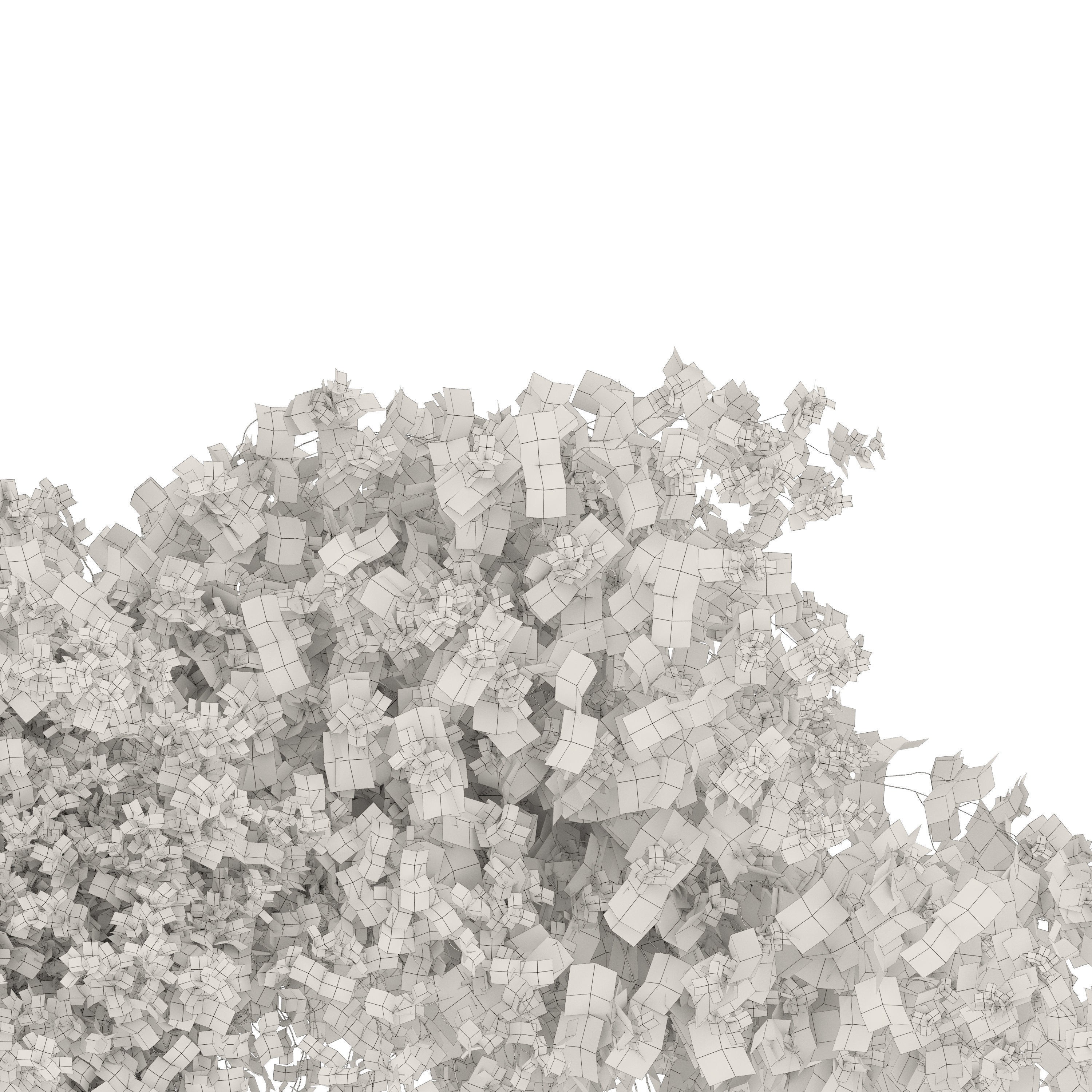 Bougainvillea 3D model_2