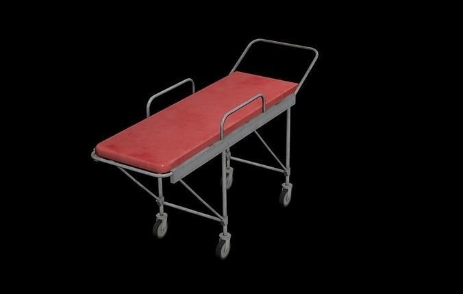 Hospital Stretcher  Low-poly 3D model