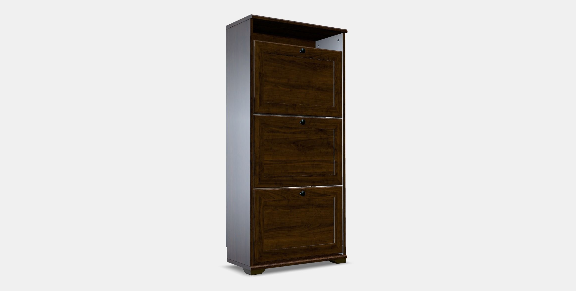 BRUSALI Shoe cabinet with 3 compartments 1 Low-poly 3D model_5