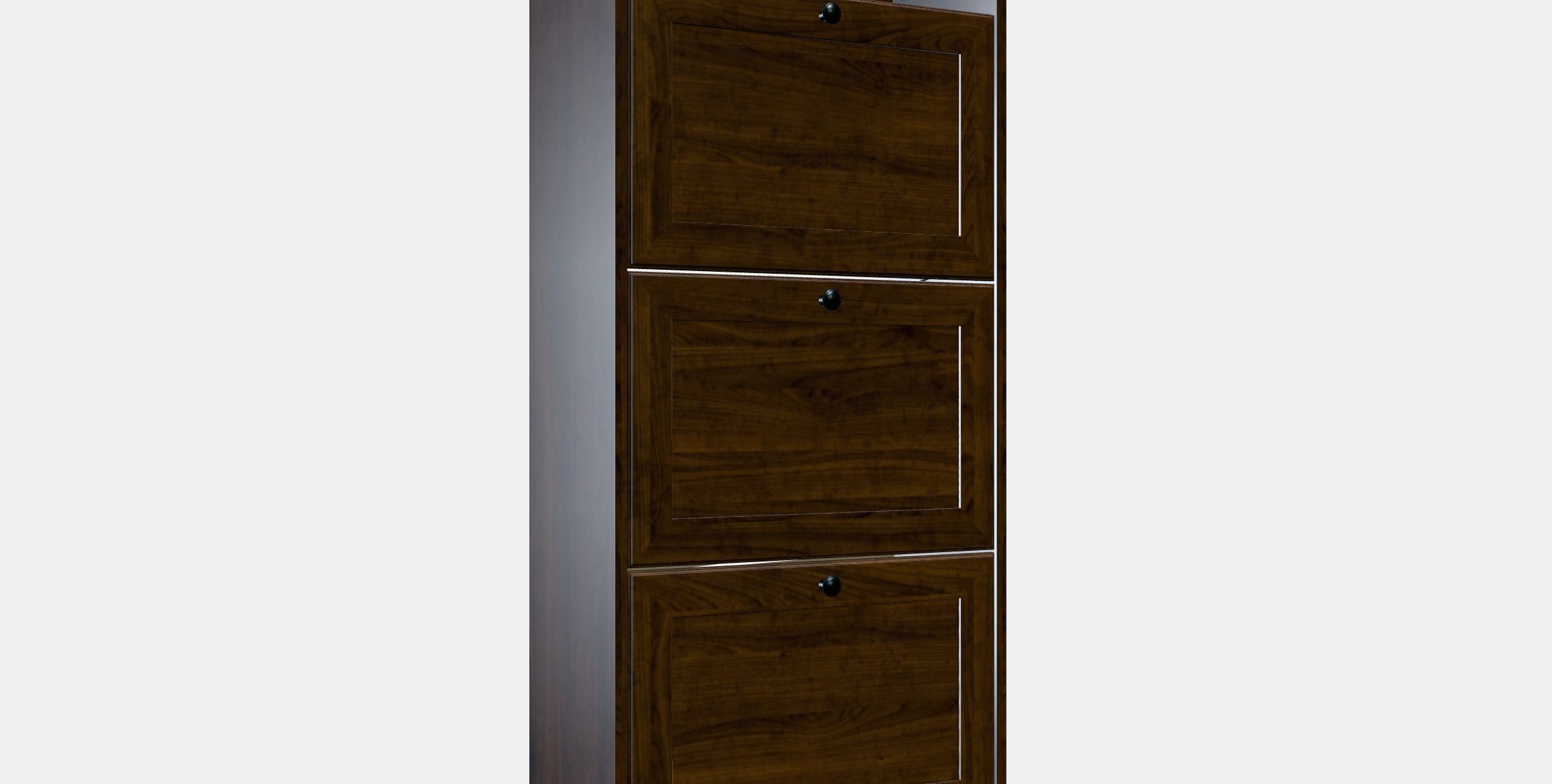 BRUSALI Shoe cabinet with 3 compartments 1 Low-poly 3D model_10