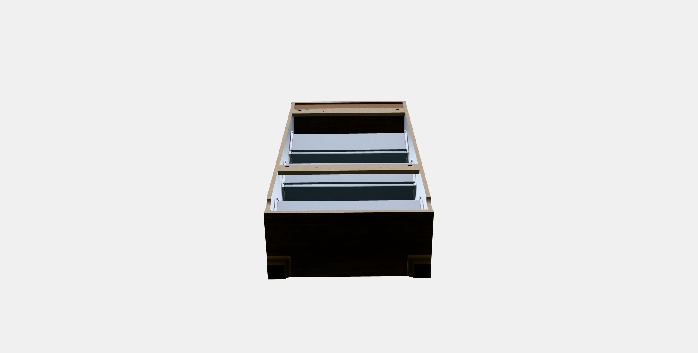 BRUSALI Shoe cabinet with 3 compartments 1 Low-poly 3D model_4