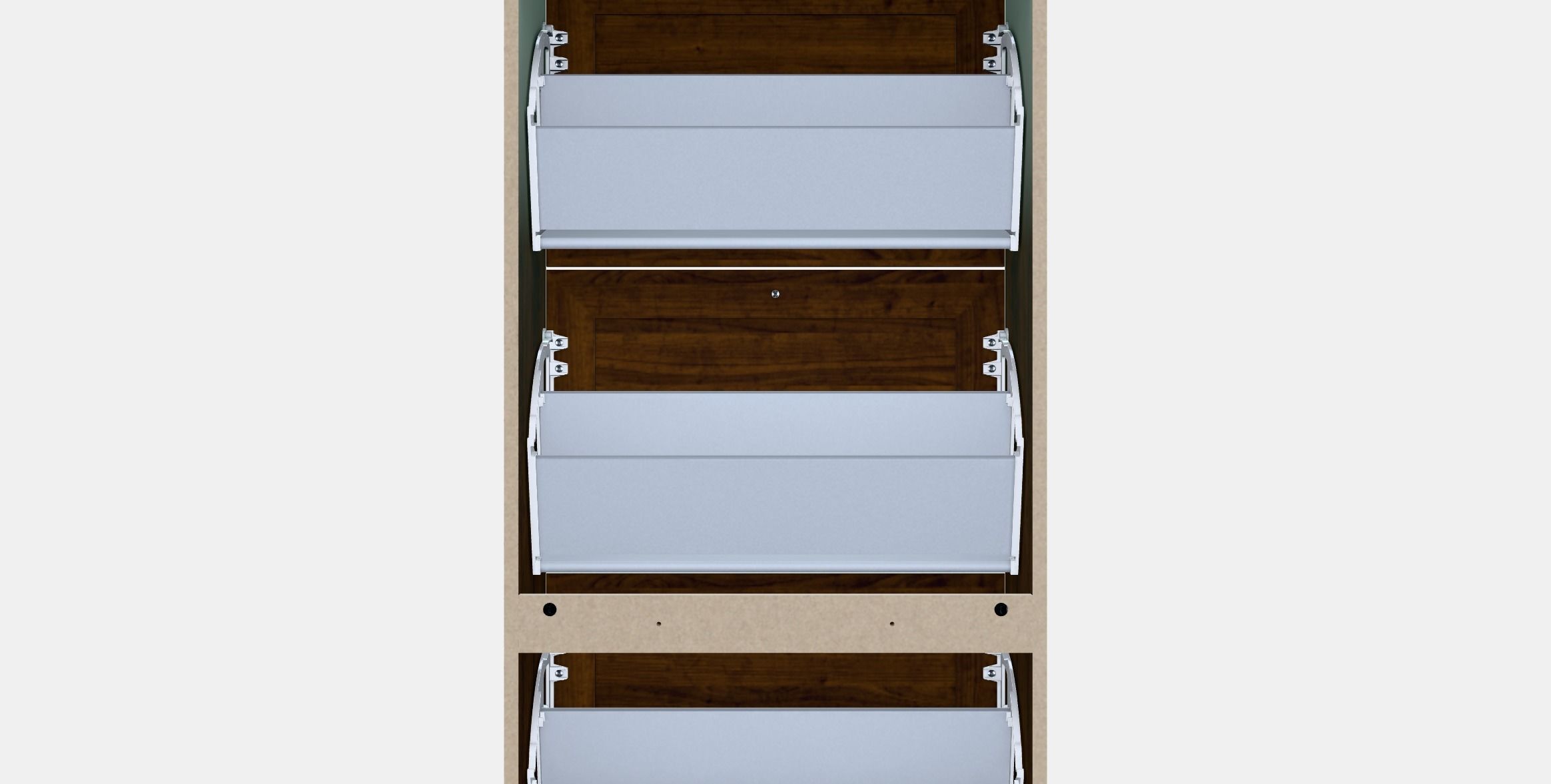 BRUSALI Shoe cabinet with 3 compartments 1 Low-poly 3D model_15