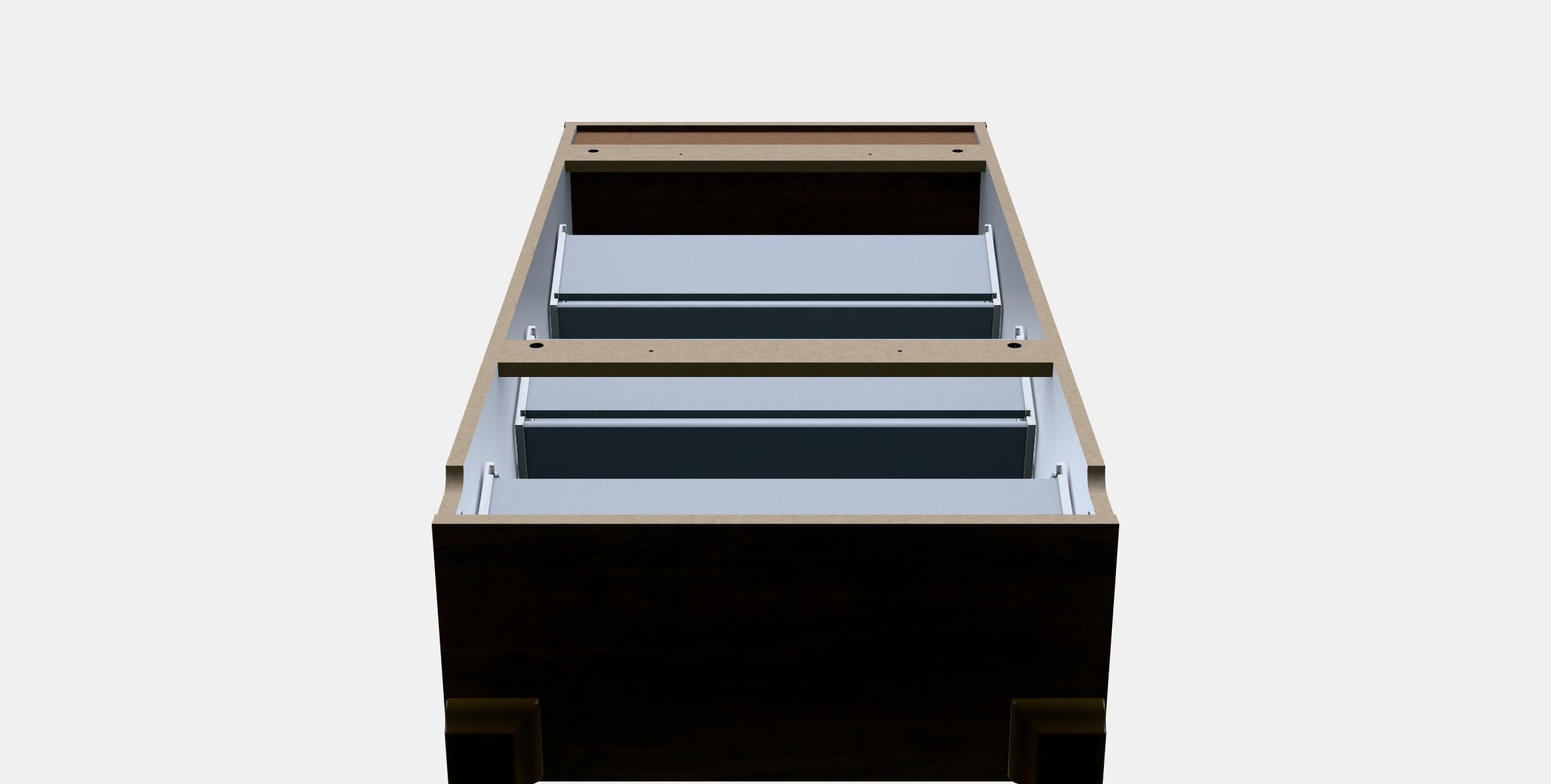 BRUSALI Shoe cabinet with 3 compartments 1 Low-poly 3D model_7