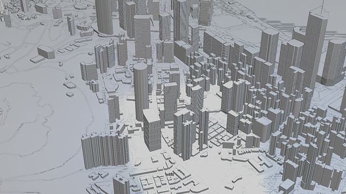 Hongkong Citymap Building 3D model 6