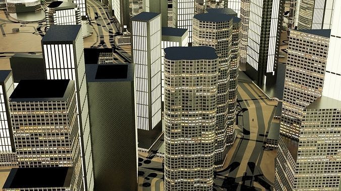 Hongkong Citymap Building 3D model 3